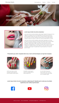 Nails website screenshot